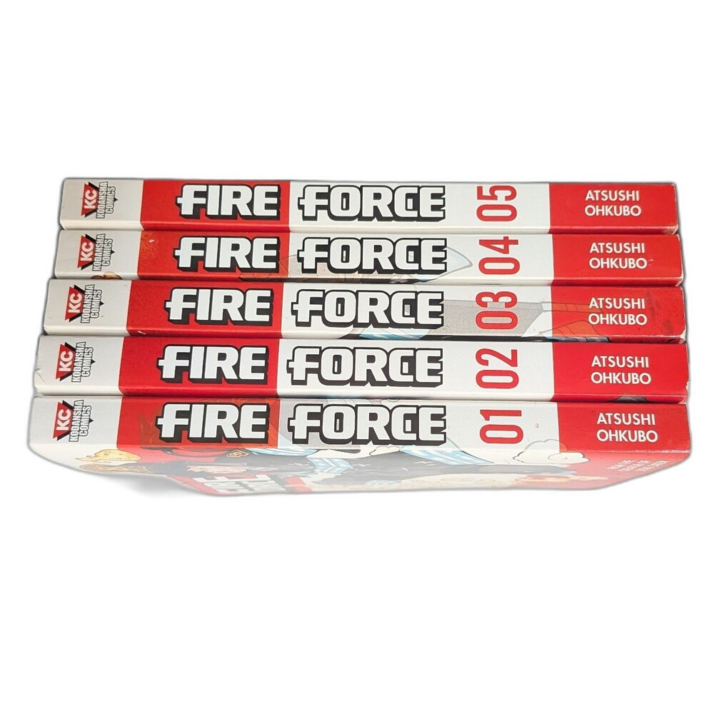 Fire Force Lot Of 5 Arsushi Ohkubo Volumes 1-5 Japanese Manga Series Anime Set